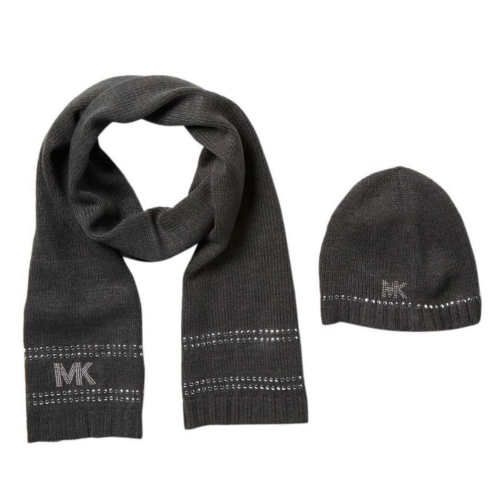 Michael Kors 2-Pc. Studded Hat & Scarf Gift Set